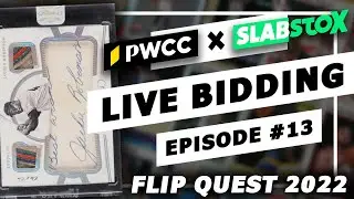 Giveaways & BUYING VOLUME in the PWCC Weekly Auction #13 | Flip Quest 2022