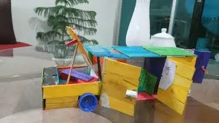 how to make a car with ice cream sticks  part 2 (in Bangla) 