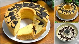 Ganti Pakai Cara Ini Bolu Marmer Jadi Cantik Tanpa Drama‼️Motif Naik Tekstur Super Duper Lembut