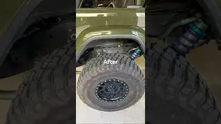 Non-painted v paint matched fender flares. #automobile #painting #art #offroad #automotiveexterior