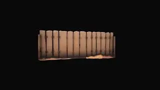 3d High Render Model Metal Barriers In A Desert Landscape