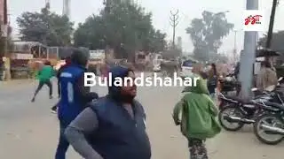 bulandshahar me police pr hamla