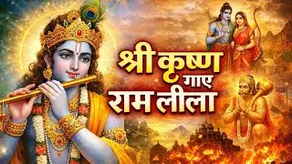 श्री कृष्ण गाए राम लीला – Bhakti Song 🪈 Krishna Singing Ram Leela 🦚 Sanatan Tunes 