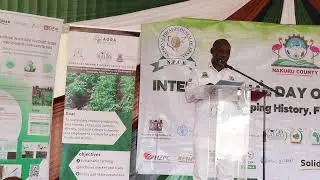PS, Dr. Paul Ronoh giving his speech during the International Day of Potato 2025