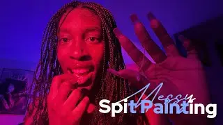 Asmr | Spit Painting You Into BLUEY 🐾✨ (+ tingly mouth sounds)