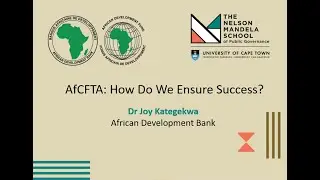 Dr Joy Kategekwa's Public Lecture on Regional Integration in Africa