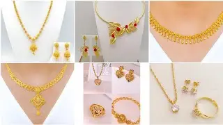 New 1 tola gold set designs / lightweight gold set for girls