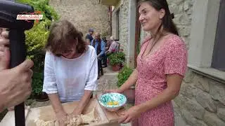 I maccheroni col torchio, tutti i passaggi e il piatto finale, senza parole