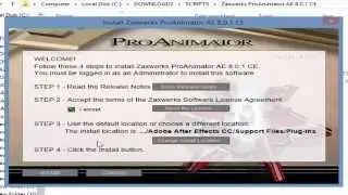 How to install Zaxwerks ProAnimator AE 8.0.1 CE -  طريقه التثبيت ل