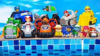 PAW Patrol Rescue Wheels Adventures | Looking for Paw Patrol in the pool 🚙 36 Minutes