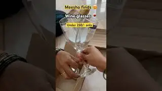 Aesthetic wine glasses.  #champagne #shorts #shortvideo #meesho #under299