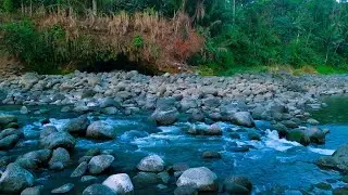 Waterfall and River Confluence &mdash; Flowing Water for Study Ambience & Relaxation