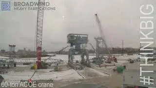 Broadwind Old River Lock Crane Time-lapse