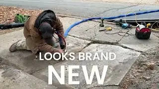 KC Polylift Concrete Leveling Process