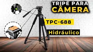 Trip&eacute; de C&acirc;mera Hidr&aacute;ulico Custo-Benef&iacute;cio de 2024 - TPC-688 da Sou Foto