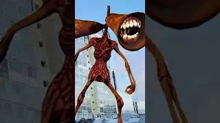 Сиреноголовый и Картун Кэт / Siren Head and cartoon cat #shorts