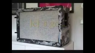 Handmade camo design 2x12 guitar speaker cabinet