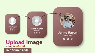 Profile Image Upload with HTML, CSS, and JavaScript|| Web Design @rayen-code