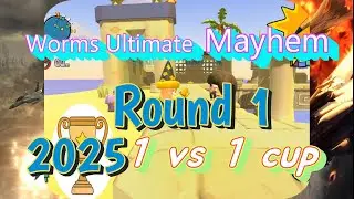 [Raw] Ultimate Mayhem 3D Worms World Cup 2025 Round 1 WIFI (Russia) 2:4 SpeedDemon(S+ Russia)
