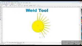 Weld Tool || Corel Draw || Graphic Designing || Create a joining Design || Weld two Objects||