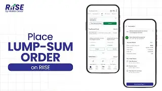 How to Place a Lump-Sum Mutual Fund Investment on RIISE