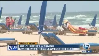 Rip currents warning