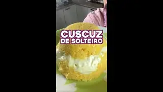 Cuscuz De Solteiro: R&aacute;pido e SUPER f&aacute;cil #shorts