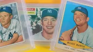 Mickey Mantle Baseball Card 1952 1956 Mantle Collection CENTERED HIGH END All Psa 7 Or Higher