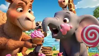 Camel & Friends Throw a Surprise Party for Elephant 🐘 | Fun Kids Cartoon Story