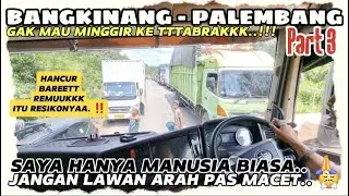 MAAF SAYA HANYA MANUSIA BIASA ‼️ SUPIR TRUK MARAH KEPADA MOBIL LAWAN ARAH SAAT MACET 😱 DI PEPET TRUK