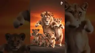 Ai lion King #viral #ekmotahathighumechala #shortvideos #cartoon