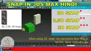 snap in 3ds max tutorial hindi