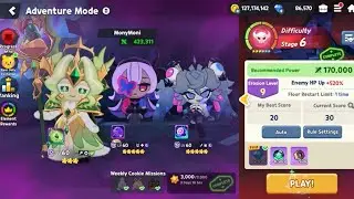 CookieRun: TOA | Adventure Mode Erosion Pts 30 Complete! Shallot & Melanchream Cookie Gameplay