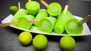 ¿se ANTOJAN de estos DELICIOSOS Helados Cremosos sabor LIMÓN? - como hacer helados cremosos caseros🍋
