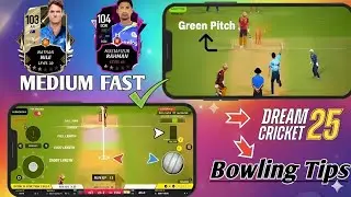 W,W,W,W,W Green Pitch bowling tips and tricks in dream cricket 25 #dreamcricket25 #cricketgame #dc25