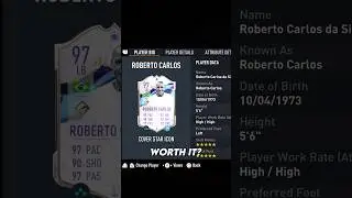Cover Star Icon Roberto Carlos Player Review! 🇧🇷 #shorts