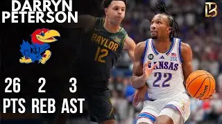 Darryn Peterson drops 26 pts in 23 min vs Baylor in a key win
