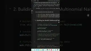 #shorts  #multinomial #bernoulli  #modeltraining  Part 2