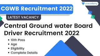 Central Ground Water Board Driver Recruitment 2022 | Latest Vacancy 2022 | Complete Details