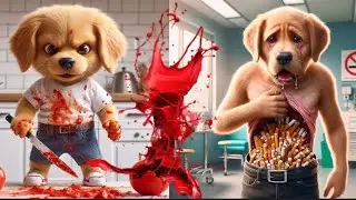 Cats ai video poor pupy 