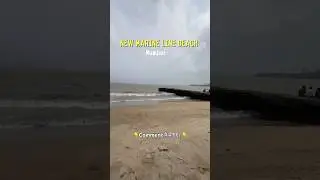 New marine line beach 🏖️ #marineline #explorepage #beach #juhubeach #mumbai #feedshorts #viralvideo