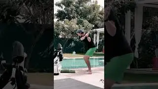Barefoot Backyard Trick Shoot #shorts #golf