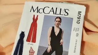 Sewing Mccall's 7910| DIY Jumpsuit| Joy Nicole
