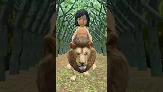 Yadu bana mogli #mogli #thejanglebook #lion #kingkhan #janglee #moglicartoon #pogo #funny