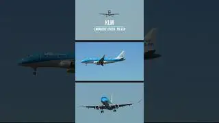 KLM - Embraer E175STD - PH-EXG #hamburgairport #landing #airport #subscribe