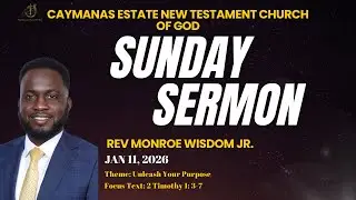 The Word|| January 11, 2026|| Unleash Your Purpose|| Rev Monroe Wisdom Jnr.