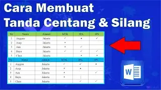 2 Cara Membuat Tanda Centang dan Silang di Word