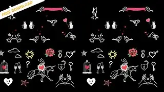 25 Cartoon Elements | Green Screen | Free Download