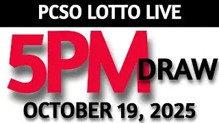 Lotto Result Today 5pm Draw October 19, 2025 Swertres Ez2  PCSO LIVE