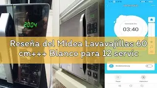 Rese&ntilde;a del Midea Lavavajillas 60 cm+++ Blanco para 12 servicios - Lavaplatos Libre Instalaci&oacute;n con 4